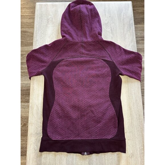 Lululemon Scuba Hoodie Star Pixel Raspberry Bordeaux Drama Size 10 - Picture 8 of 8